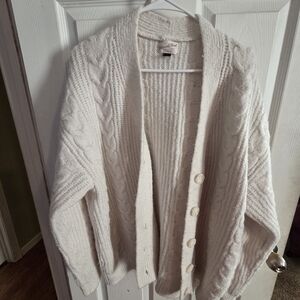 Universal Thread Cream Cable Knit Cardigan